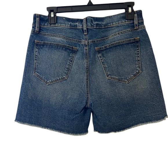 LOFT Dark Blue Jean Cutoff High Rise Shorts Size 26/2 - Picture 2 of 4